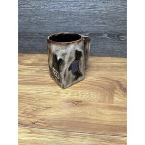 MARA Handcrafted Dog Mug Stoneware Mexico 12 oz Southwestern Art Pottery